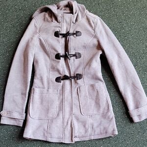 Yoki Gray Trench Coat with Classic Design